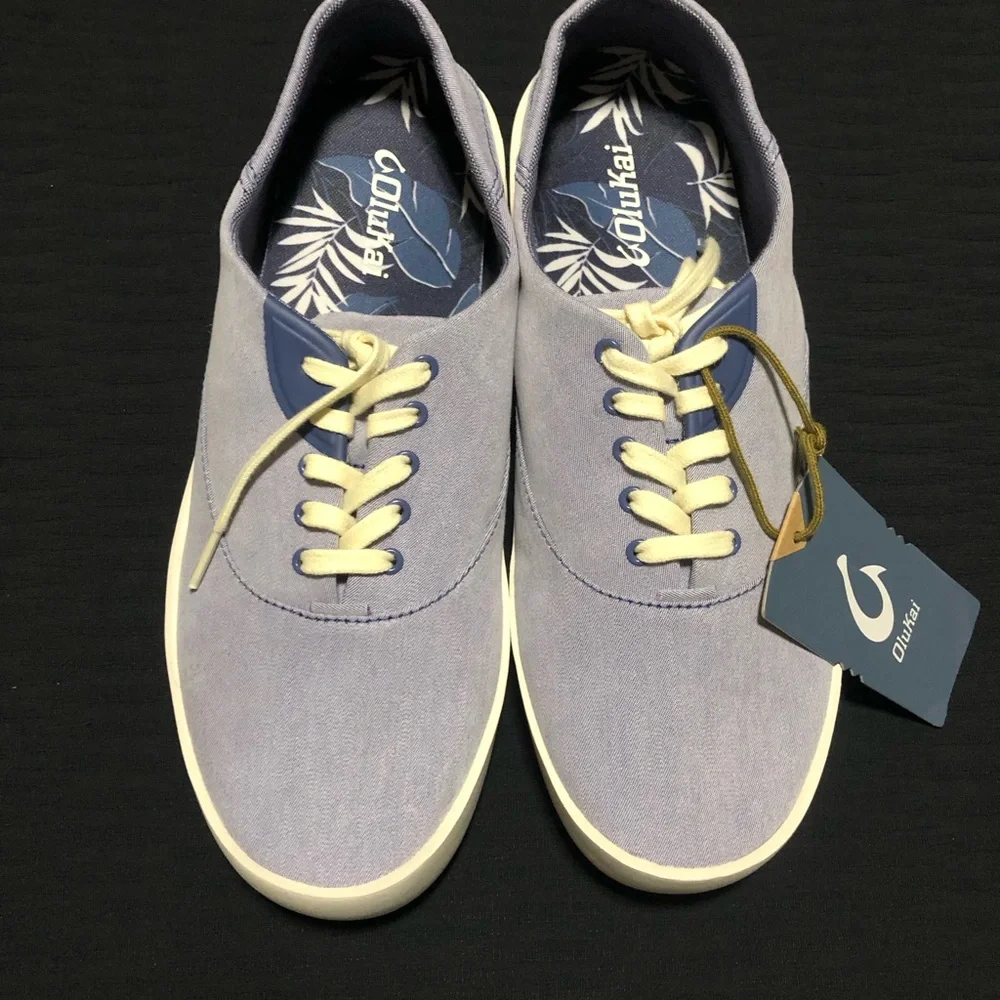 Olukai Tradewind Men's Canvas Shoes, Size 11, 0533-5454 Brand New w/ Tag - Navy - Picture 1 of 6